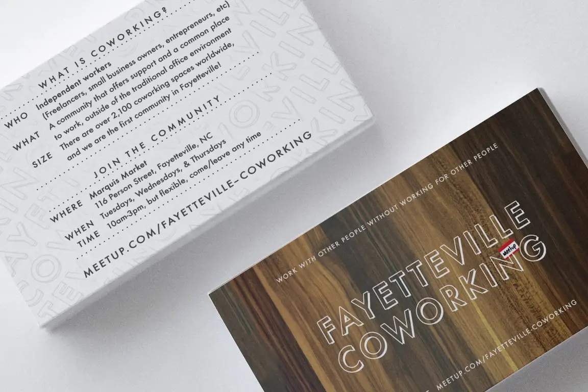 Fayetteville Coworking postcards