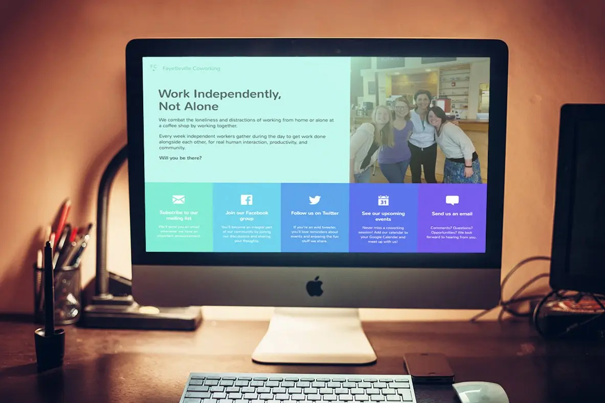 The second Fayetteville Coworking website
